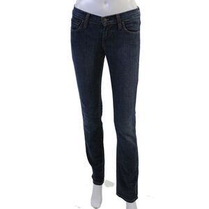 James Jeans Women Skinny Straight Jeans Dark Blue Size 24 Petite